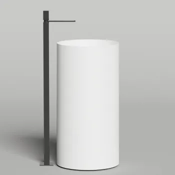 Раковина напольная  Salini Armonia 130411G слив в стену белый.