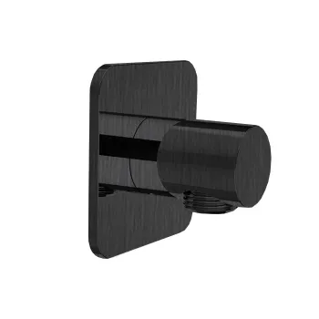 Вывод из стены для душевой лейки Almar, черный металл брашированный pvd E095038.AB