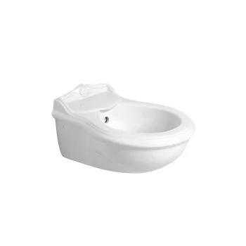 Биде подвесное Azzurra Jubilaeum 55x40см с 1 отв под смеситель, с креплением KIT2000CF, белый JUBKS000000MBI*1 (JUB500/SOSK bi*1)