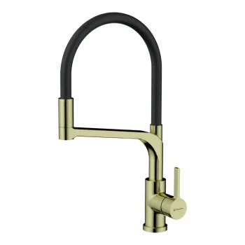 Смеситель для кухни Omoikiri Sinto 2 Plus LG-BL светлое золото черный 4994469