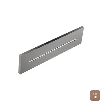 Излив настенный внешняя часть Almar Waterfall Wall Built-in 350 80, водопад, aisi 316 stainless steel E003194.CO316