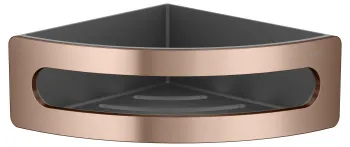 Угловая корзинка для душа Keuco Elegance 11657290001 красное золото шлифованное\антрацит