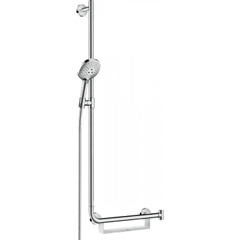 Душевой набор hansgrohe Raindance Select S 120 3jet 26324000 со штангой 110 см, левосторонний, хром