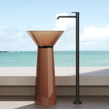 Раковина напольная Dea Design Pedestal Basin d480хh900, brown copper DD2022 480 R9