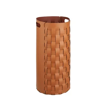 Круглая корзина для белья ADJ D33x68, коньяк/бордо 1068.09/30