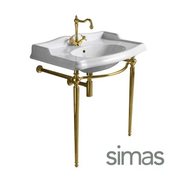 Консоль под раковину Simas Arcade ARCG1oro 70x85,5 золото