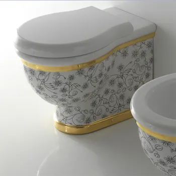 Унитаз напольный Globo Paestum PA029bi/cr с комплектом креплений, Field A35