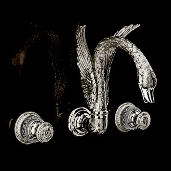 Смеситель для раковины Devon&Devon Excelsior Swan EXC-SW133MNK никель