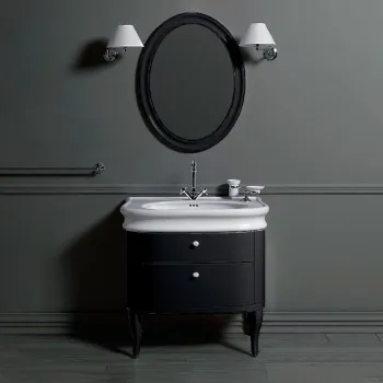 Тумба под раковину напольная Simas Lante LAM90 nero 82x75 см черный