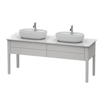 Duravit Luv База напольная для двух раковин 743x1788x570, 2 выдв.ящика, цвет скандинавско белый шелковисто-матовый