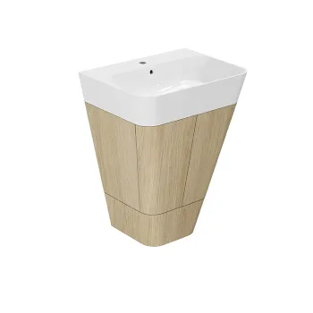 Тумба напольная под раковину Azzurra Build 65, 59х47х50, с 1 ящиком, olmo naturale MBB 65 N