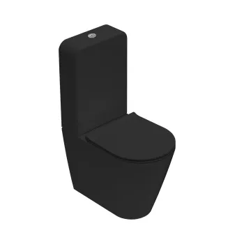 Унитаз моноблок Globo Forty3 FO008.AR черный матовый