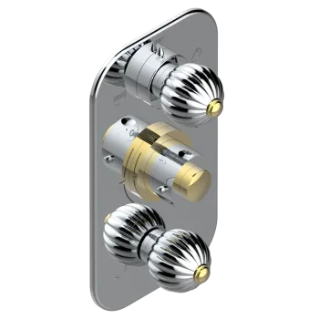 Смеситель для душа THG Mandarine Metal U1A-G02-5540BE хром/золото