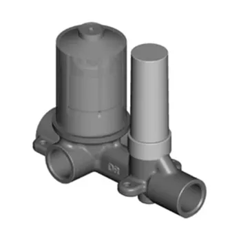 Скрытая часть для смесителя для душа с одним управлением Carimali 2 направления, автоматический переключатель с стопором, вход G 1/2 W4701