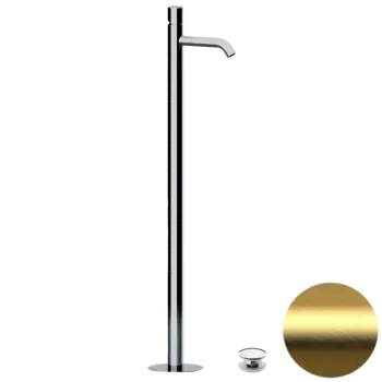 Смеситель для раковины Daniel Trilogy TG688DP золото брашированное