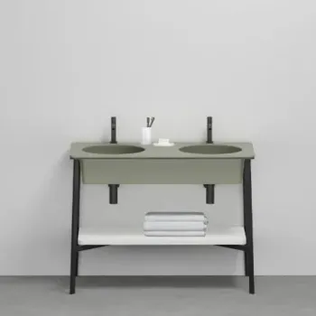 Раковина встраиваемая Cielo I Catini Catino Doppio CALAD AG 100 см зеленый