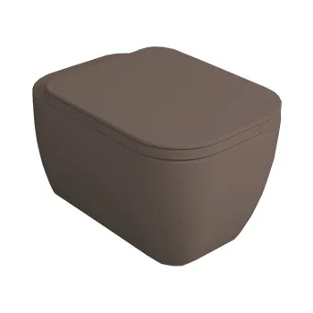 Унитаз подвесной Simas Henges HE18 moka matt коричневый