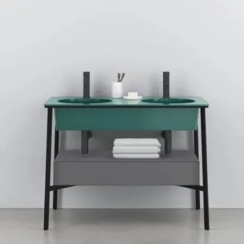 Раковина встраиваемая Cielo I Catini Catino Doppio CALADSF SM 100 см зеленый