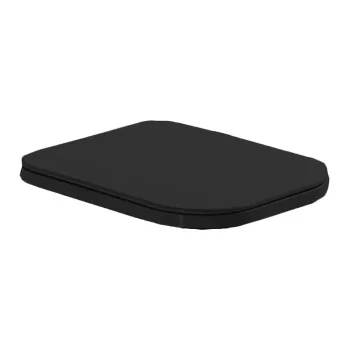 Сиденье для унитаза быстросъемное Simas Henges HE004 nero  matt/cr nero matt, петли хром
