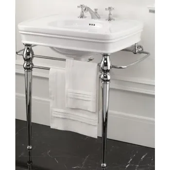 Раковина Devon&Devon Rose 70х57 с 3 отверстиями под смеситель белый IBLG3FROSE