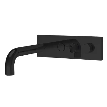 Смеситель для ванны Fima Carlo Frattini Switch On встраиваемый, с переключателем на 2 выхода, чёрный матовый F5969X2/1NS