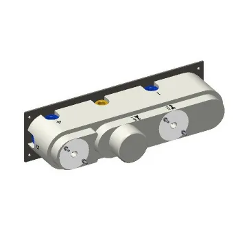 Встраиваемая часть для горизонтального термостатического смесителя c держателем для душа Carimali 4 выхода, хром (аналог W5102) W21849CR