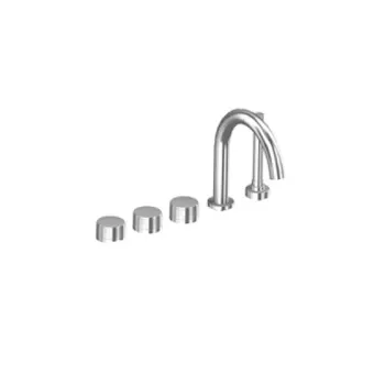 Смеситель для установки на борт ванны Gattoni Md на 5 отверстий, с ручным душем, хром MD400/23C0 / ст,арт. TR400/23C0