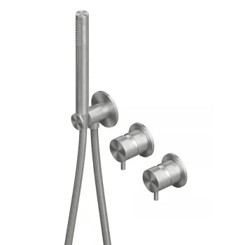 Смеситель для душа QuadroDesign Source на 2 потребителя с ручным душем цвет Steel 1368.00AS