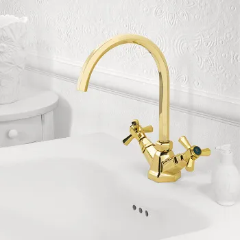 Смеситель для раковины Stella Eccelsa 3217p EC 00005 AU00 золото