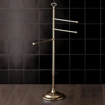 Полотенцедержатель на подставке Devon&Devon Single на золото SL13OT