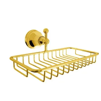 Полочка-решетка прямоугольная Nicolazzi Teide золото 1493GO05