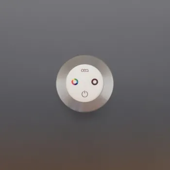 Кнопка включения для светодиодной хромотерапии CEA Design BOT 01 S сталь