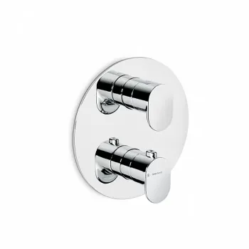 Встраиваемый термостатический смеситель для душа OLE с регулировкой температуры Kerama Marazzi хром 67638EKM.21.018