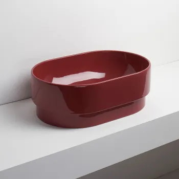 Раковина накладная Simas PO.MO PO02 RUBINO 56 см красный