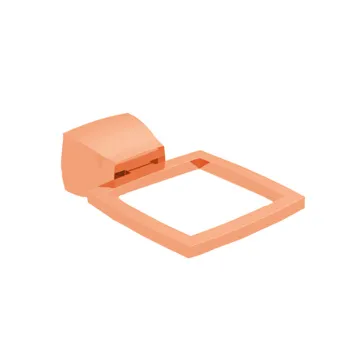 Держатель настенный для ершика Bertocci Grace, розовое золото 14277215500