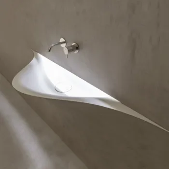 Раковина Antonio Lupi Silenzio 83х48х79, без отв., с Led подсветкой, белый А0002423862