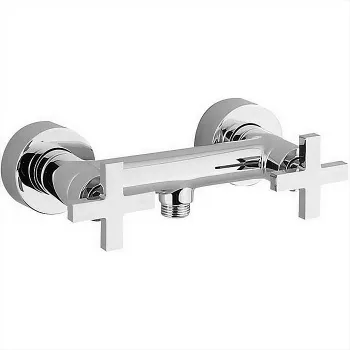Смеситель для душа Cisal Barcelona Quad настенный, двухвентильный, хром BQ00044121 Акция
