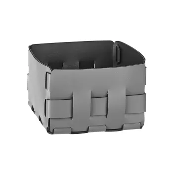 Корзинка ADJ Mini Bottega 19x19xH13, серый/черный 1019.03/01