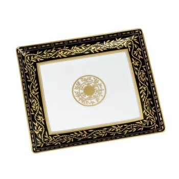 Поднос керамический THG Marquise Noir Decor Or A7F-A02-4613 белый