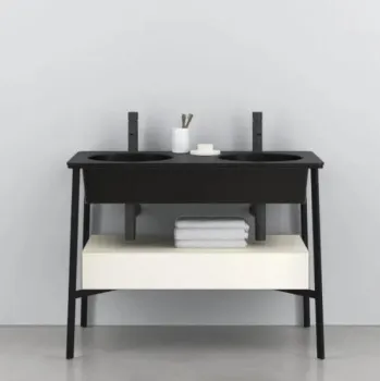 Раковина встраиваемая Cielo I Catini Catino Doppio CALADSF LV 100 см черный