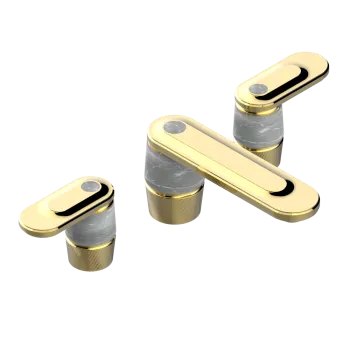 Смеситель для раковины THG Corvair A Manettes Fior Di Bosco U8L-F01-151 полированное золото