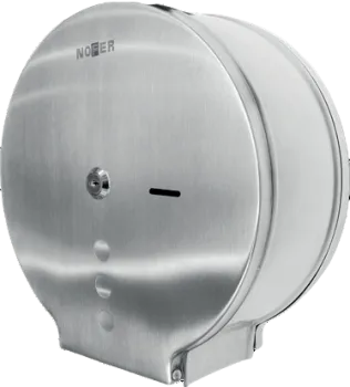 Диспенсер для туалетной бумаги Nofer круглый из нержавеющей стали матовый 280*272*115 05006.XL.S