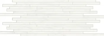 Керамогранит Италон Charme Deluxe Bianco Michelangelo Strip Lux Mosaico 26x75 см 610110000638