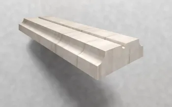 Мрамор Marmocer Moldings 05 Молдинг Diana White PJG-YXXT005-AEBS 10x120 см PJG-YXXT005-AEBS