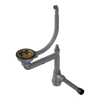 Сифон для мойки Omoikiri WK-1-R-AB античная латунь 4956487