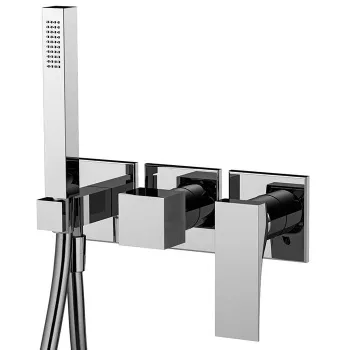Смеситель для душа Fima Carlo Frattini Zeta встраиваемый, с ручным душем, 2 источника, хром F3989WX8CR