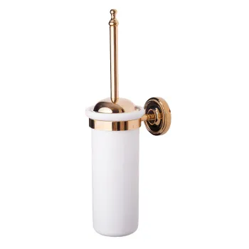 Ёршик подвесной с керамической колбой Tw Bristol 220, белый/светлое золото TWBR220gold