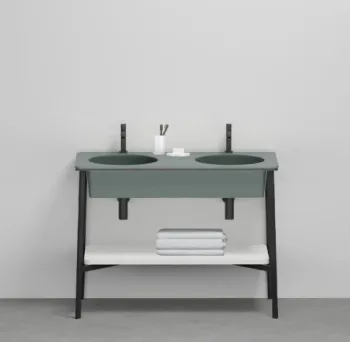 Раковина встраиваемая Cielo I Catini Catino Doppio CALAD MU 100 см зеленый