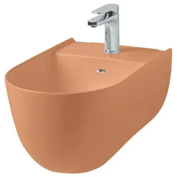 Биде подвесное Artceram THE ONE 52х35, с креплениями, с 1 отв под смеситель. arancio cammeo THB001 13 00 arancio cammeo *1