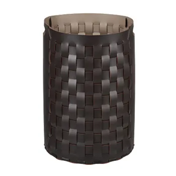 Круглая корзина для белья ADJ Bottega D40xH57, шоколад/капучино 1057.06/04